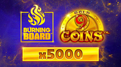 9 Coins Gold Burning Board