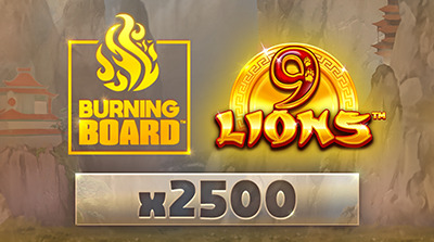 9 Lions Burning Board