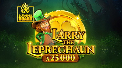 Larry the Leprechaun Burning Board