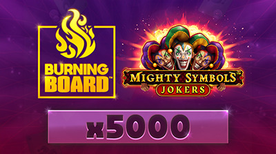 Mighty Symbols: Jokers Burning Board